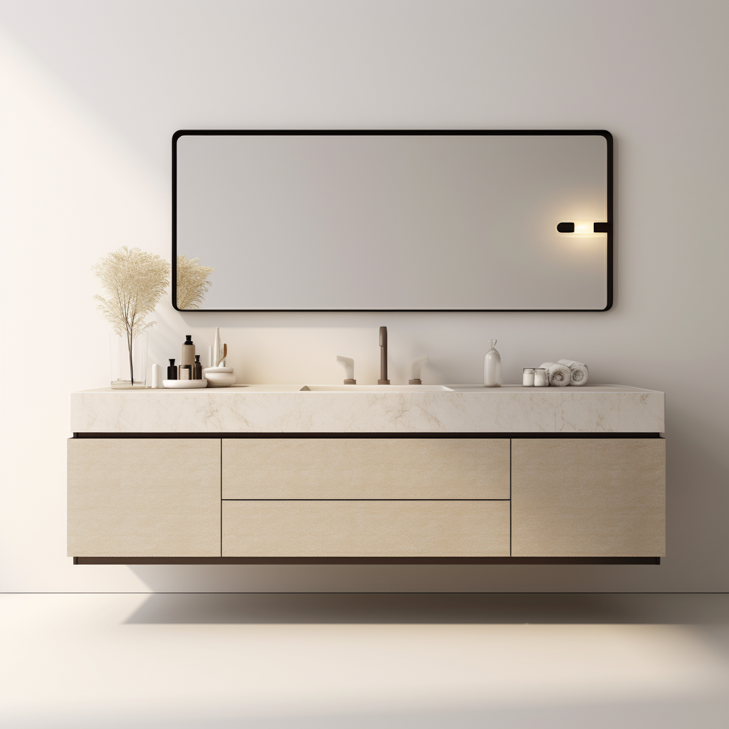 Modern Vanity counter & storage